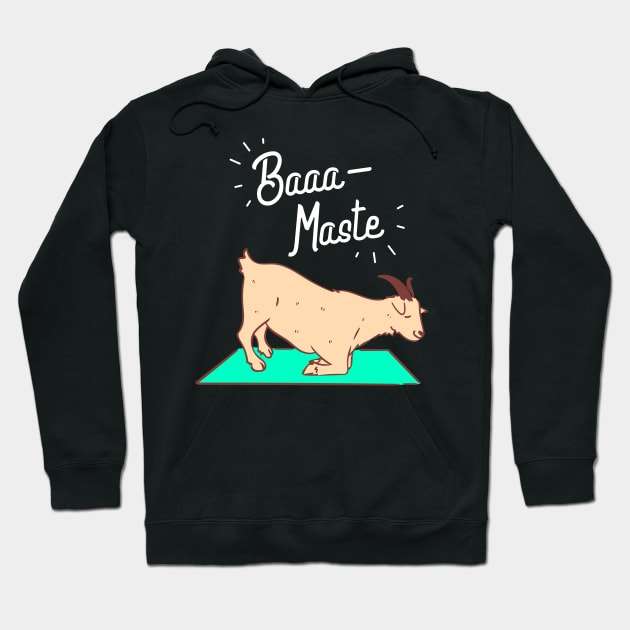 Funny Yoga Shirts I spiritual peace yogi goat gift Hoodie by biNutz